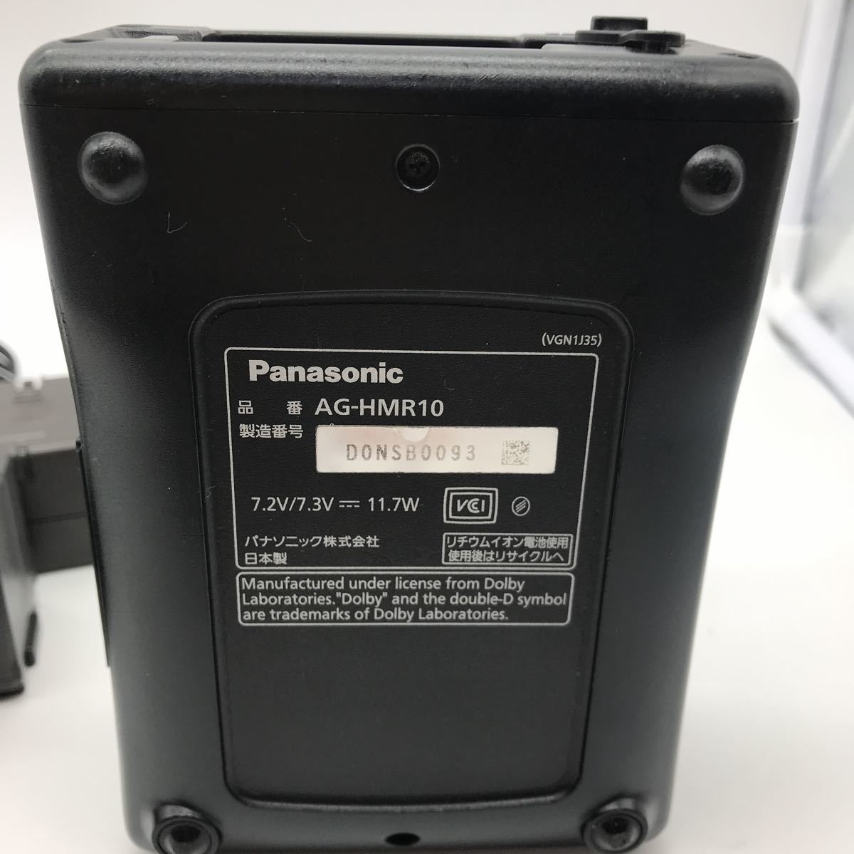 Panasonic パナソニック メモリーカードポータブルレコーダー AG-HMR10A 通電/簡単な動作確認 Z-②_画像5