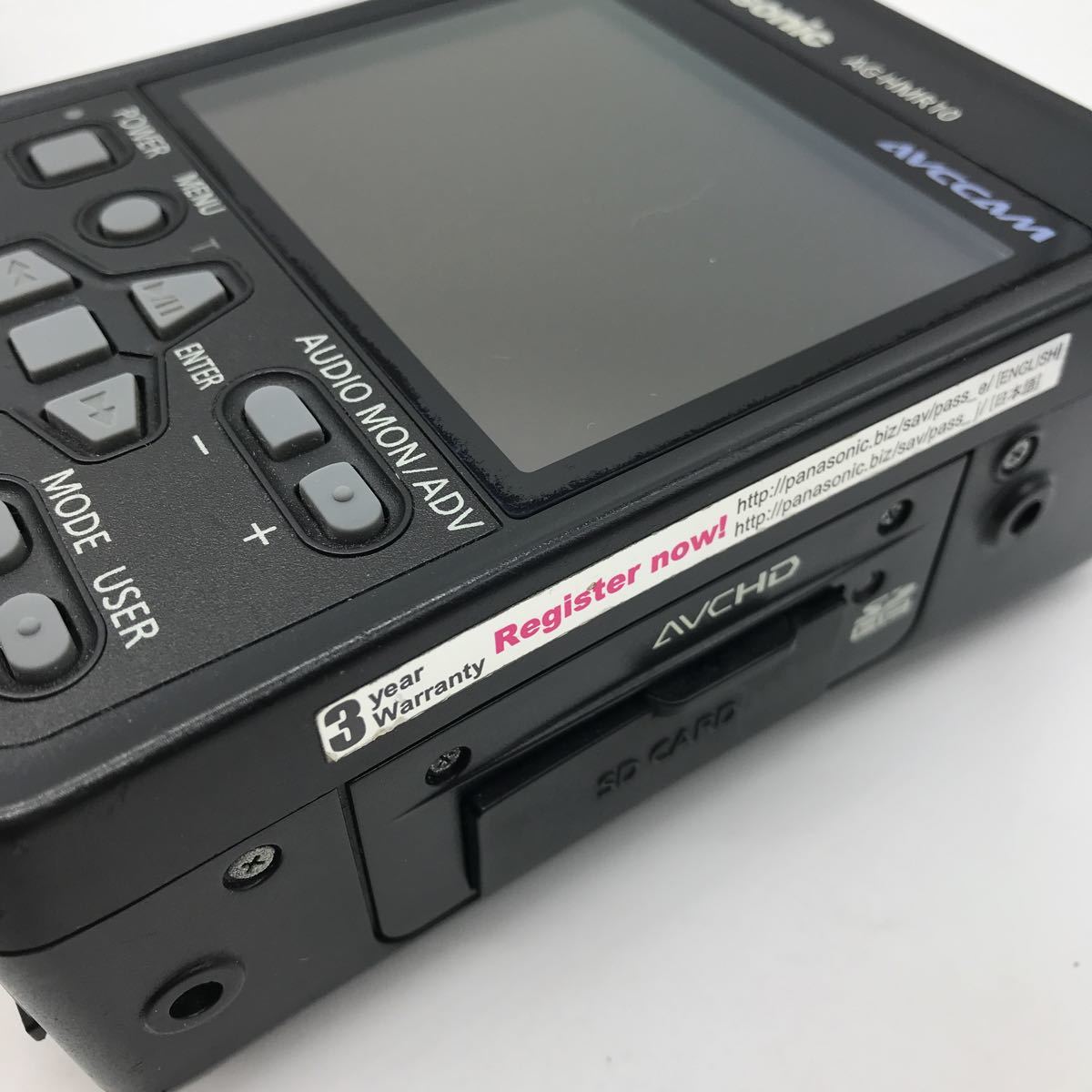 Panasonic パナソニック メモリーカードポータブルレコーダー AG-HMR10A 通電/簡単な動作確認 Z-①の画像3