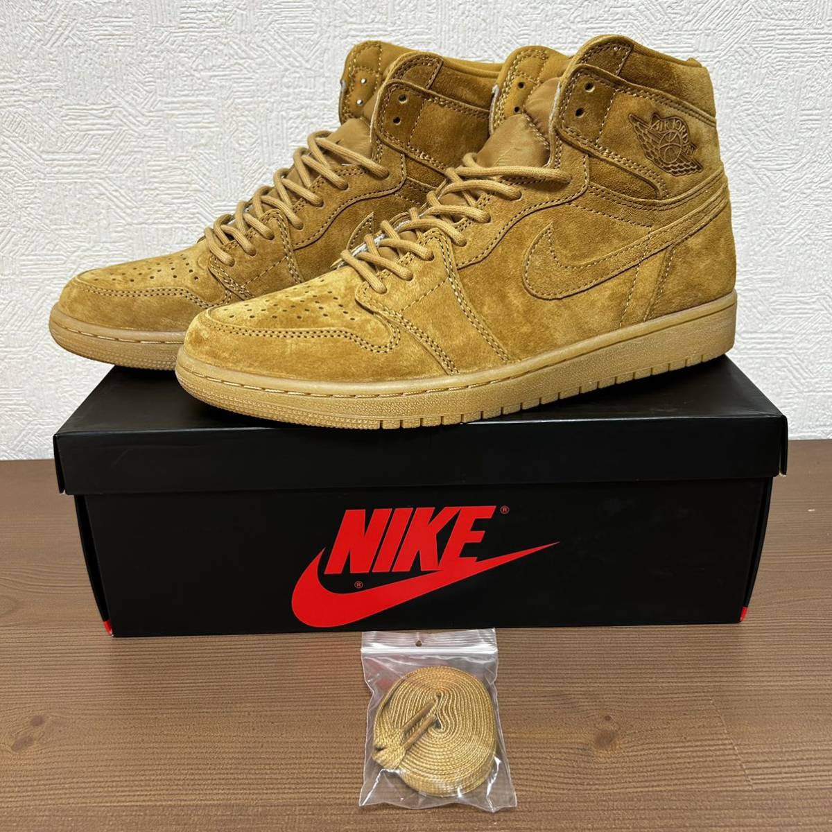 未使用 NIKE AIR JORDAN 1 RETRO HIGH WHEAT ナイキ エアジョーダン1