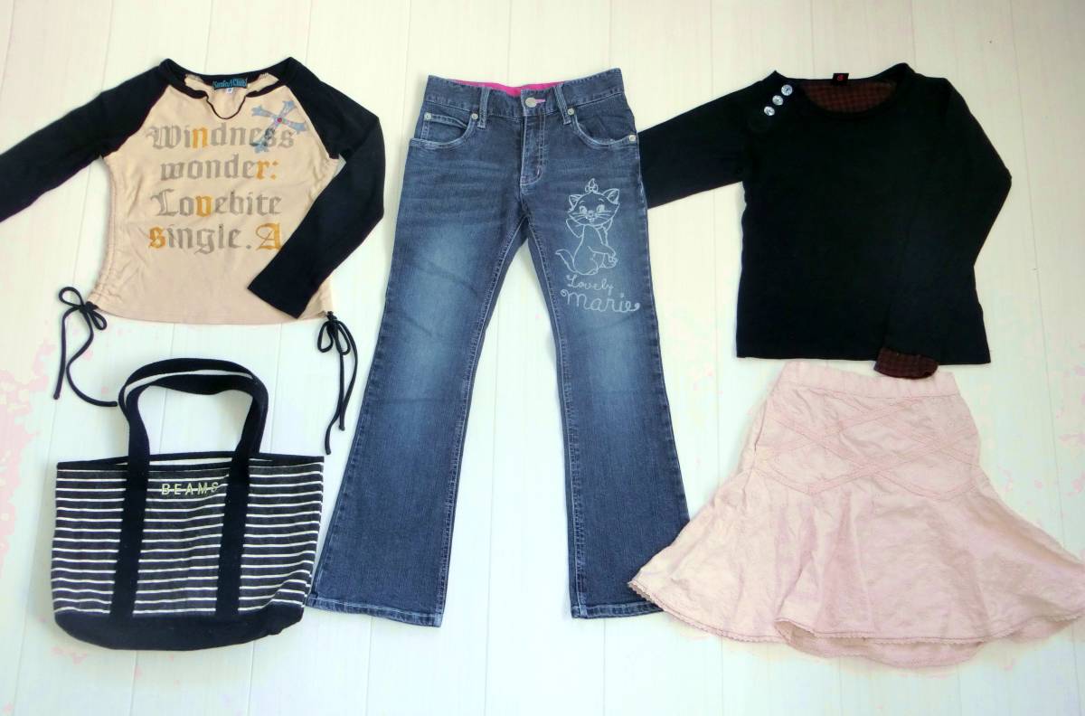 ⑯130~140. girl * child clothes * set sale sale! with translation thing from brand thing . new goods . equipped *