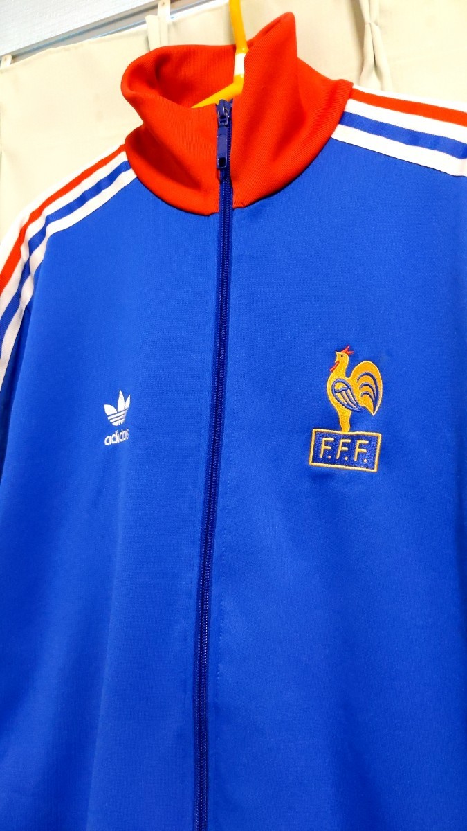 アディダス フランス代表 ジャージ 妻夫木着 M 青 赤 adidas Originals 