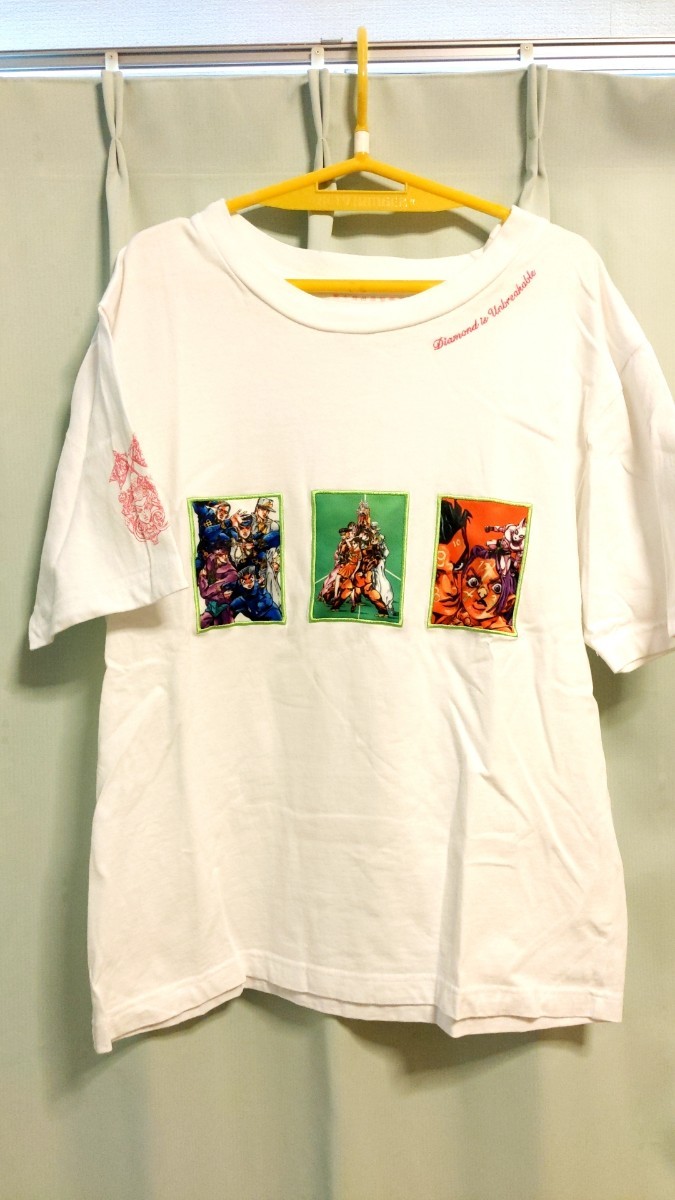 ジョジョの奇妙な冒険 四部 Tシャツ 白 L ジョジョ展 「荒木飛呂彦原画展 JOJO 冒険の波紋」大阪会場限定 岸辺露伴 空条承太郎 億安 525_画像2