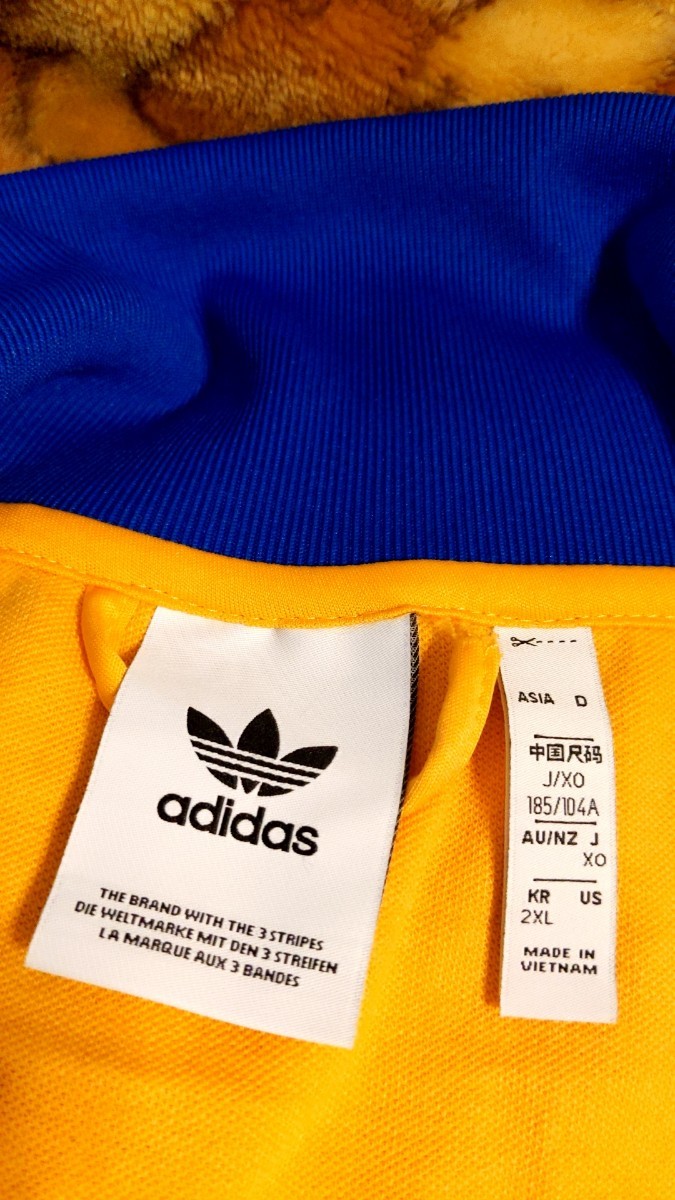 adidas アディダス トラックジャケット ジャージ イエロー アクティブ