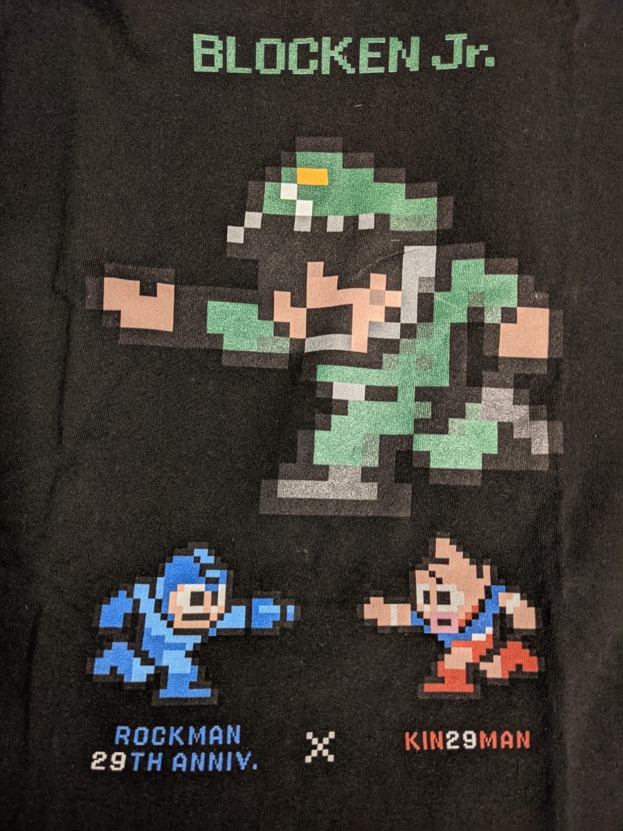 ロックマン×キン肉マン Tシャツ ブロッケンJr. コラボ【キン肉マン】29周年 バンバンビガロ XL ファミコン ドット絵 ソルジャーチームの画像1