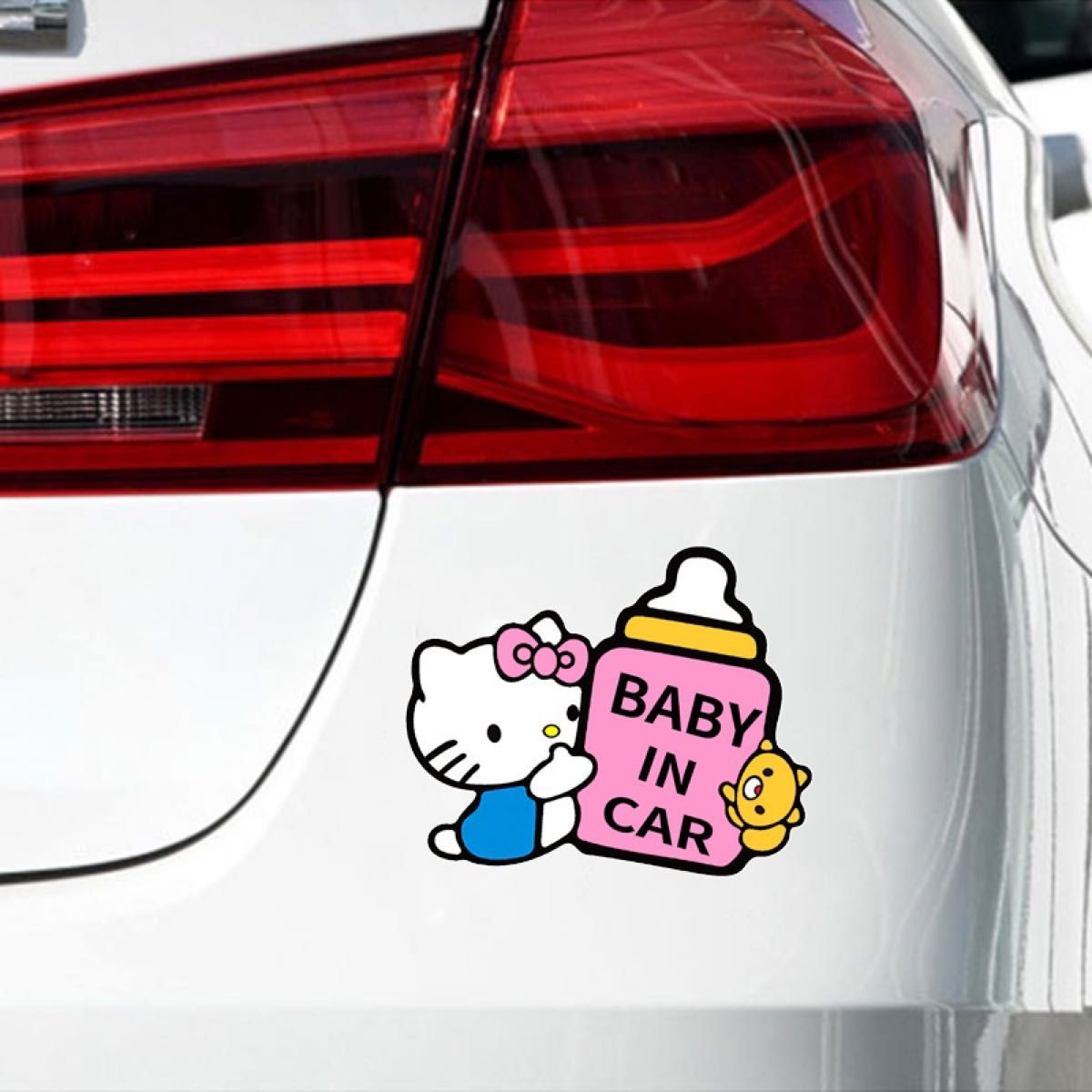 BABY IN CAR ベビーインカー ステッカー防水シール（ハローキティ）｜PayPayフリマ