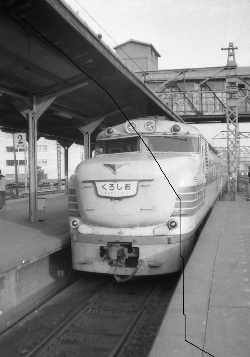 西日本シリーズ　キハ81　特急くろしお　昭和40年代後半　松阪駅など　10枚　データをメール添付で。_画像2