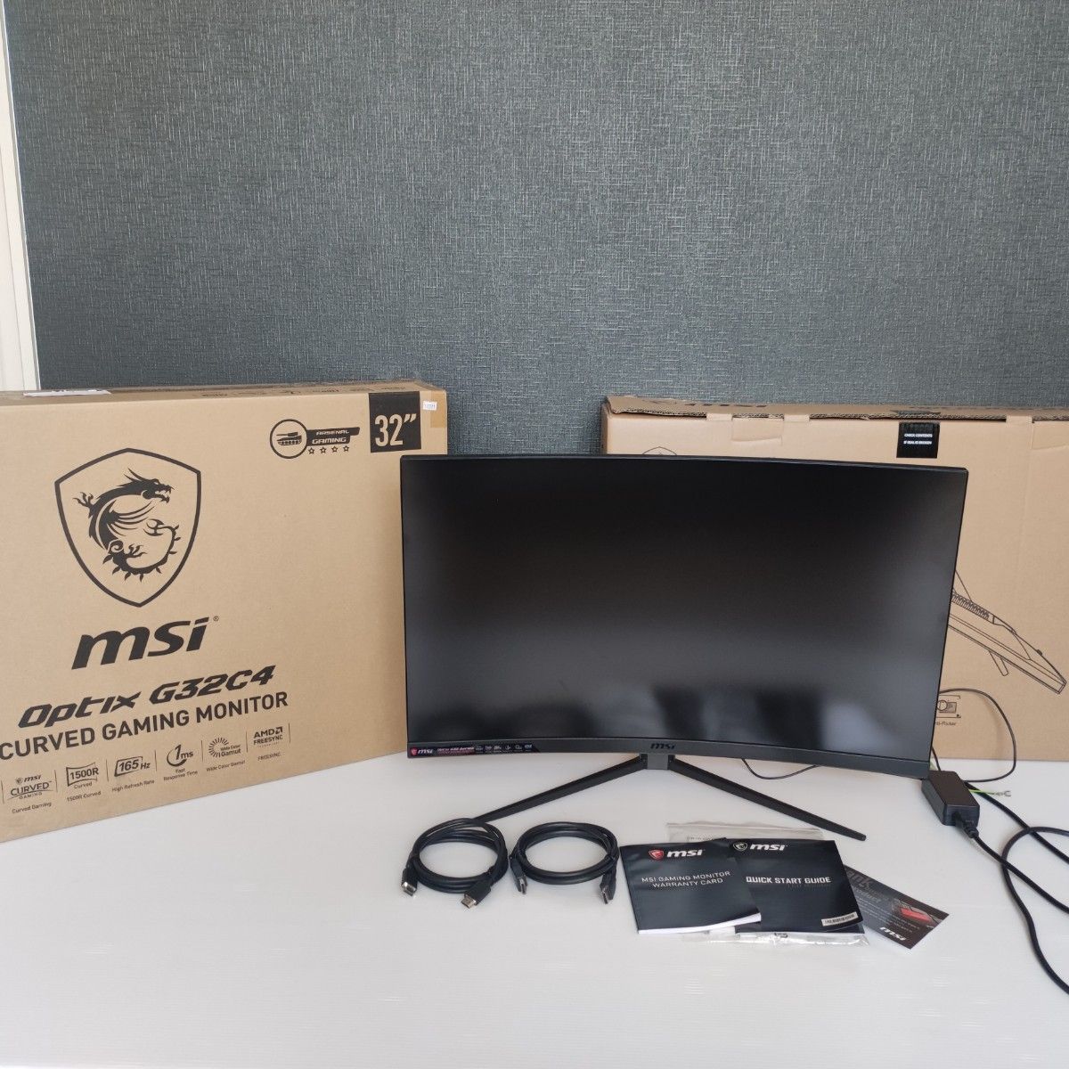 MSI Optix G32C4 31.5インチ 165Hz 1ms 湾曲 ディスプレイ ゲーミング モニター 超美品♪