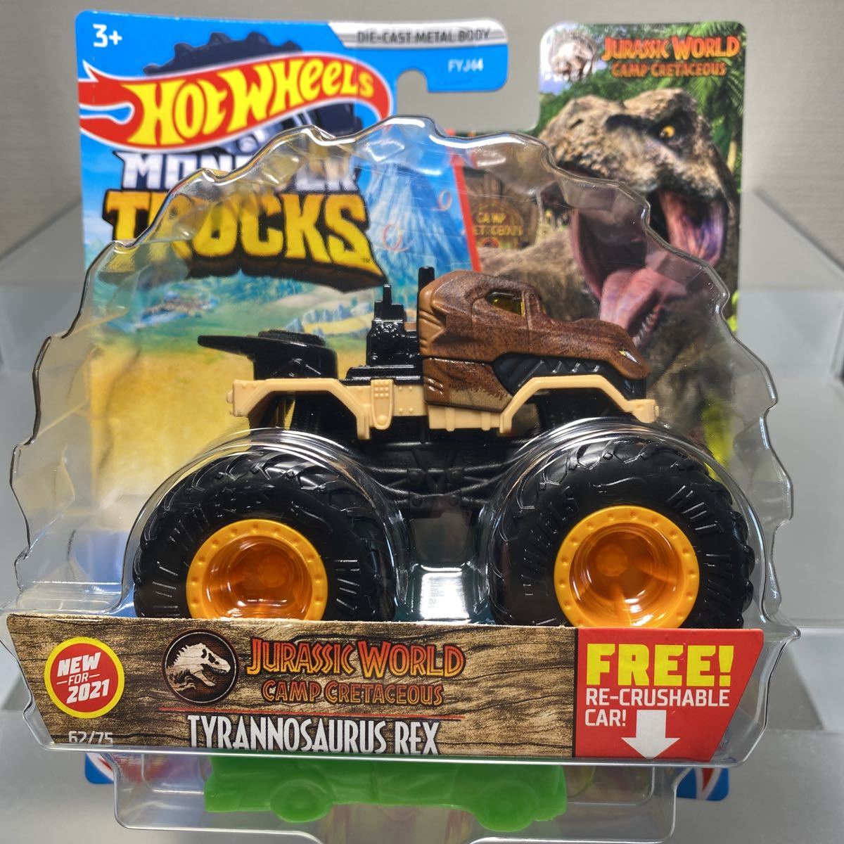 Hot Wheels MONSTER TRUCKS 986H ホットウィール モンスタートラック TYRANNOSAURUS REX ティラノサウルス・レックス_画像1