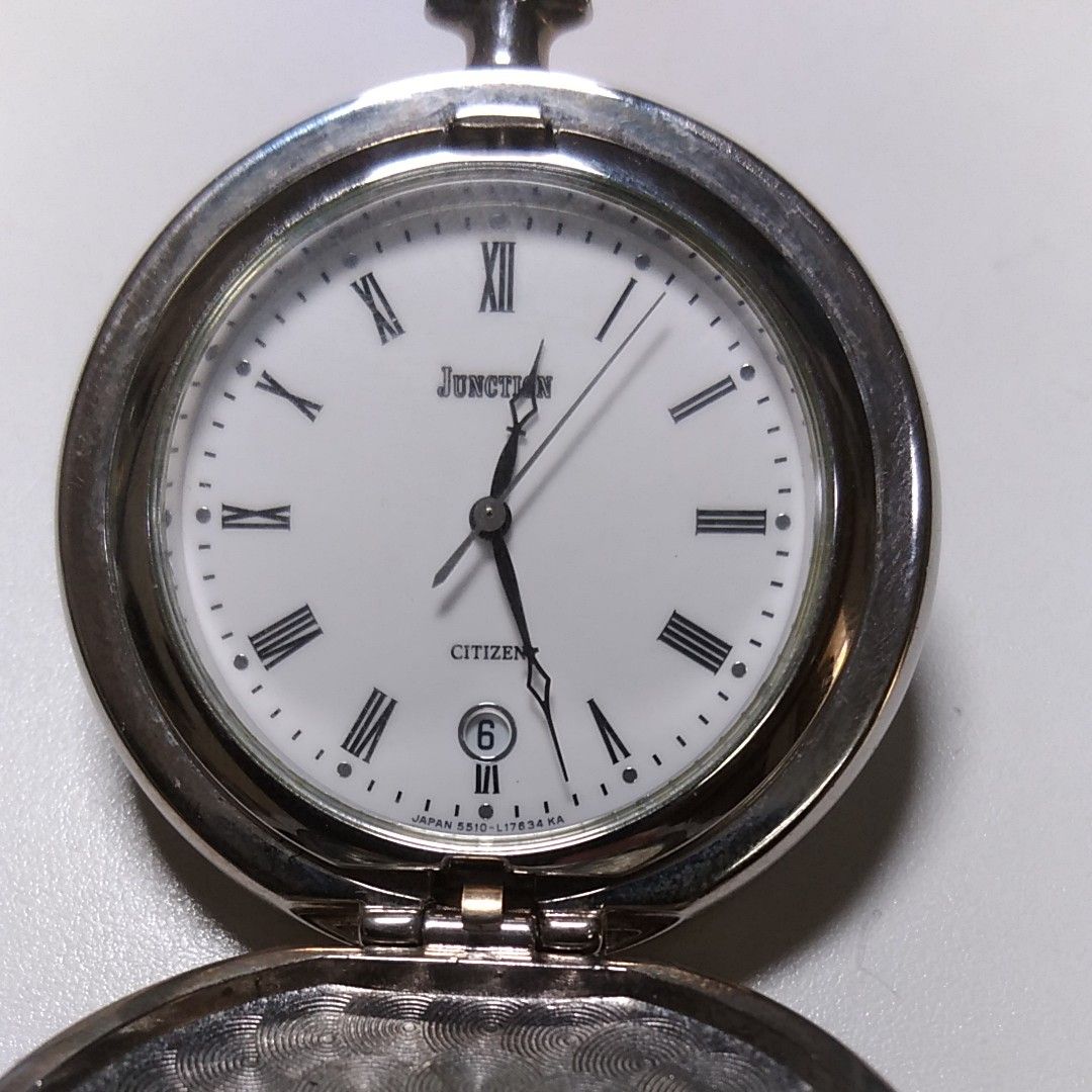 ジャンク品】CITIZEN シチズン ジャンクション懐中時計 5510 ジャンク品】CITIZEN シチズン ジャンクション懐中時計 5510