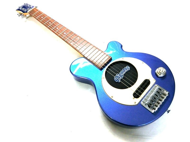 1000円スタート エレキギター ミニギター Pignose ピグノーズ 音出し確認済み 本体のみ ブルー 弦楽器 6弦 音楽 演奏 5 MM45の画像1