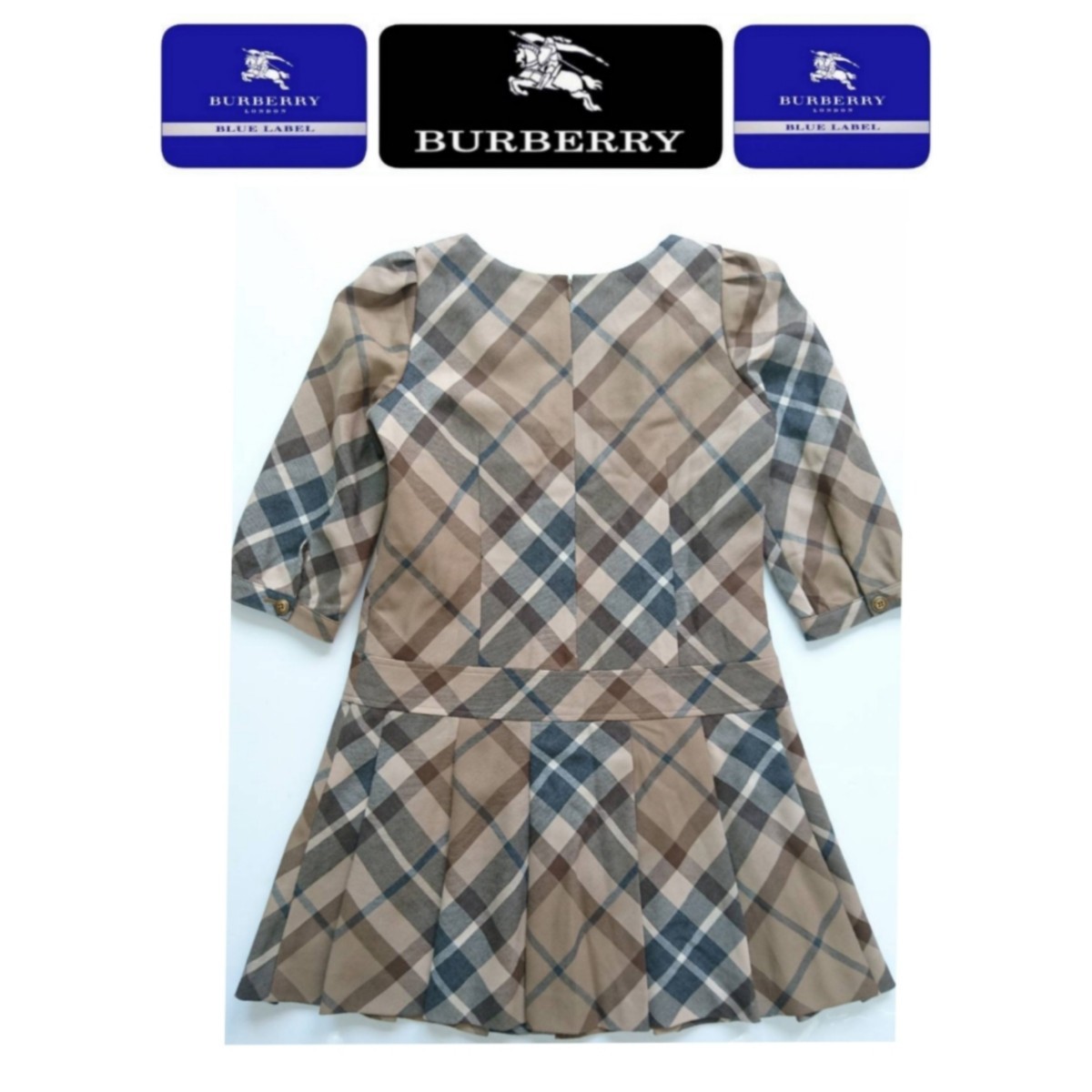 欲しいの BURBERRY バーバリーブルーレーベル BLUE 38 ワンピース