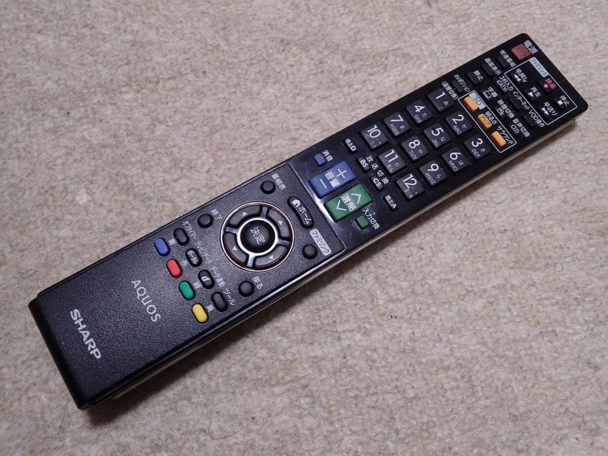 SHARPシャープAQUOSアクオス純正液晶テレビ用リモコンGA888WJSA SHARPシャープAQUOSアクオス純正液晶テレビ用リモコンGA888WJSA