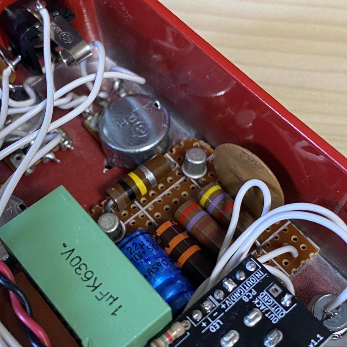 大きいパーツのFuzz Face 自作クローン