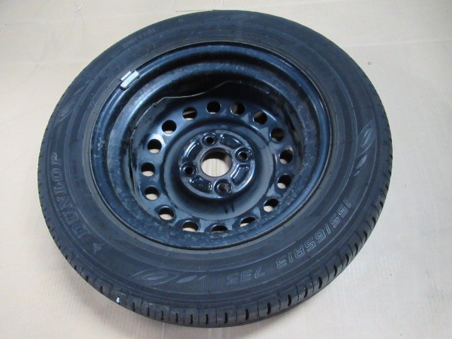 ワゴンR　MH23S　スチールホイール　13インチ　4.00B　4穴　PCD100　1本のみ　ダンロップ　155/65R13　EC202　純正　21264　伊t_画像10