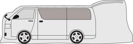 驅蟲劑封裝整車車蚊子1 BOX為Hiace 車を丸ごと包めこむ虫除けネット　カーモスキート　1ＢＯＸハイエース用