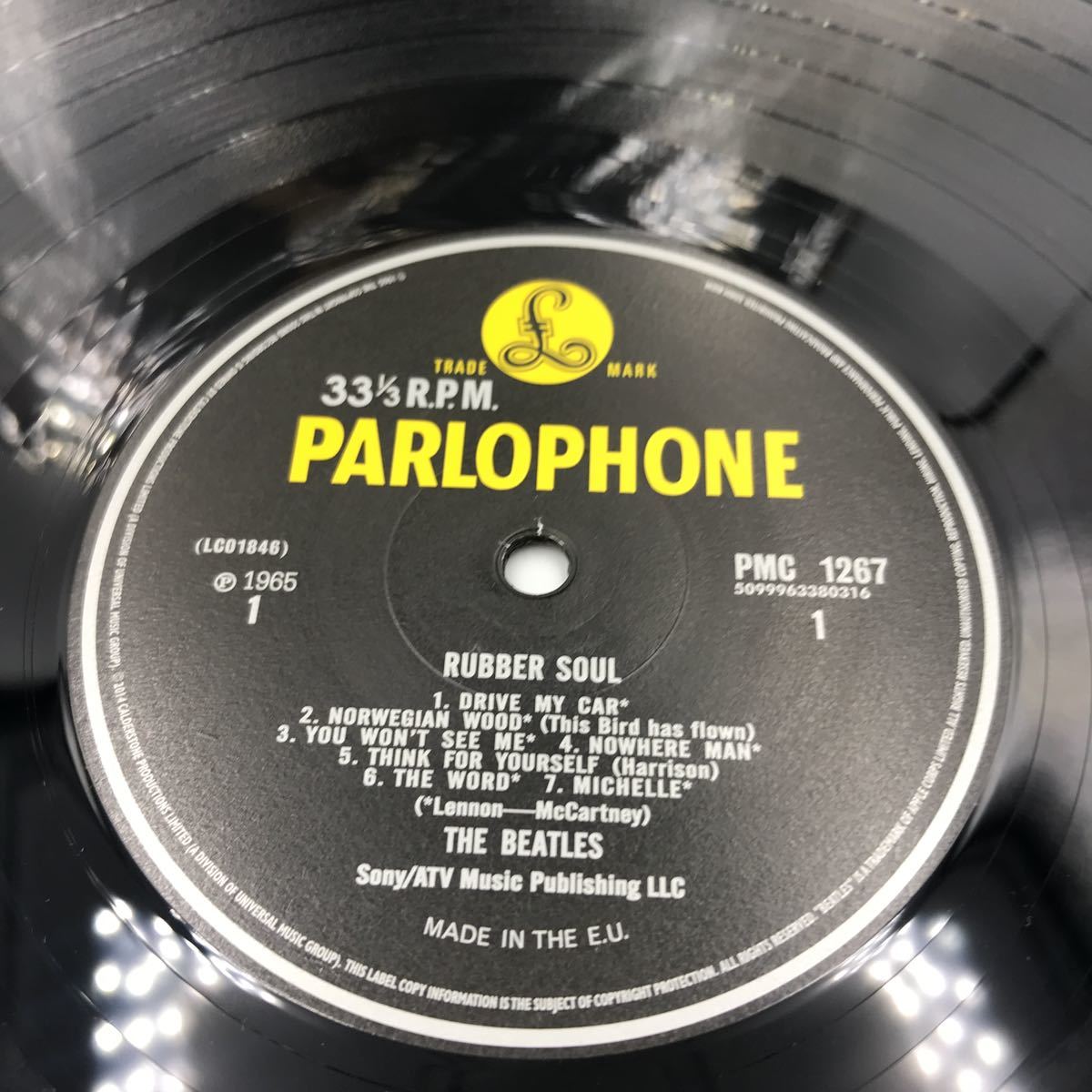 5-44ラバーソウル・ビートルズ レコード Mono PCS 3075 PMC 1267 RUBBER SOUL・Beatles/現状品 試聴なし  80サイズ発送！
