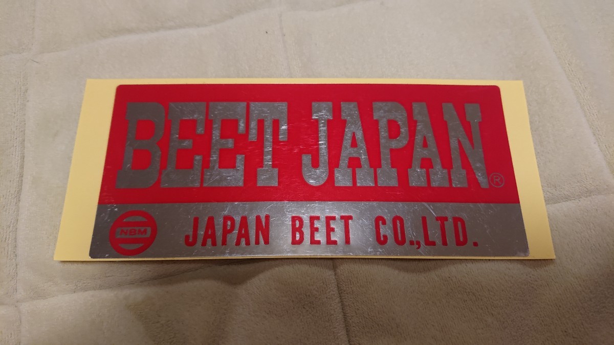 当時物 BEET JAPAN ステッカー:CBX400F CBR400F CB400F KH RZ GS GT380 SS マッハ RG Z1 Z2 Z400FX XJ GSX400F CB750F ビート BEET の画像1