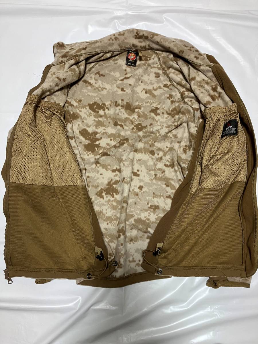 米軍実物 USED ECWCS　U.S.M.C. PECKHAM社製 POLARTEC フリースジャケット DESERT MARPAT SR_画像4