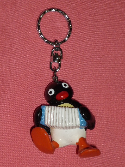  очень редкий! retro PINGU Pingu герой эмблема брелок для ключа ①