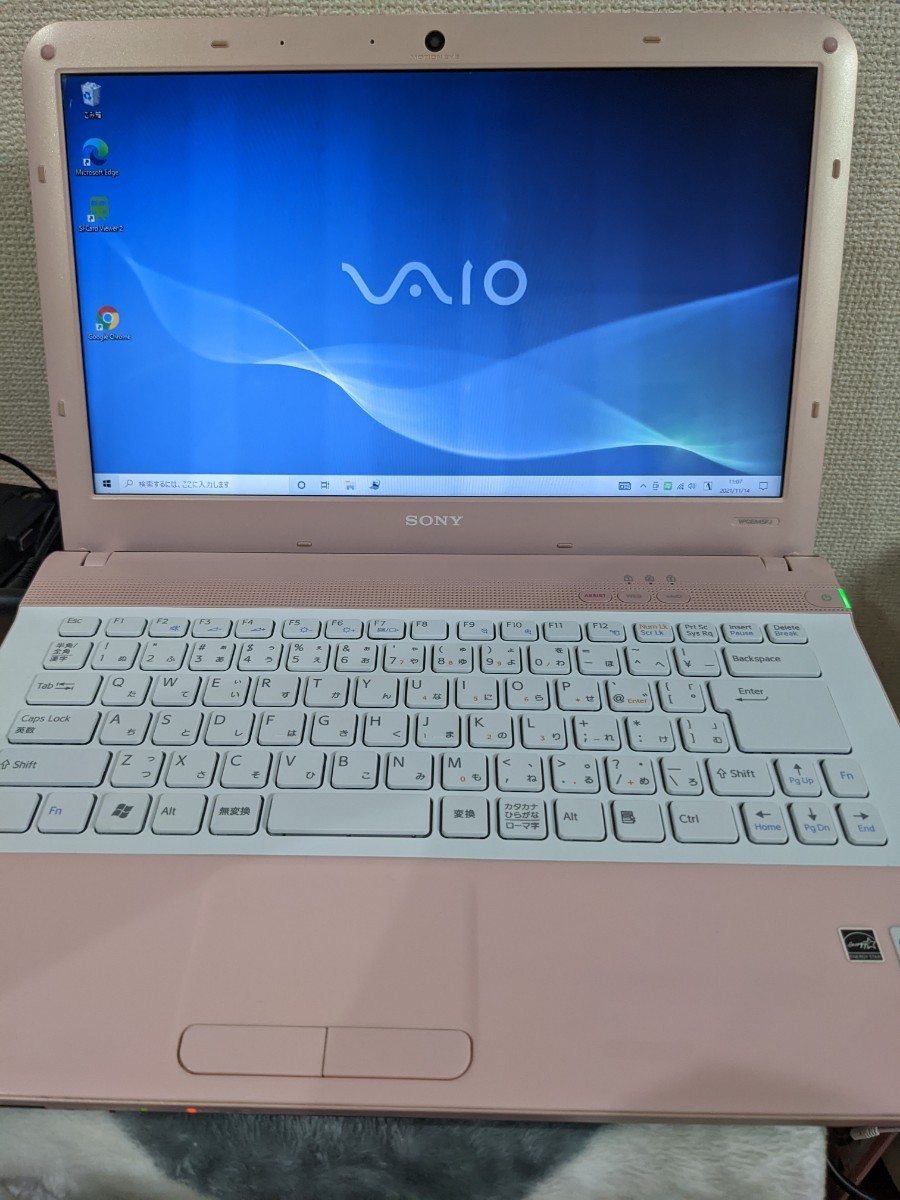 同梱不可】 VAIO Eシリーズ メモリ8GB ピンク リカバリー有 バイオ