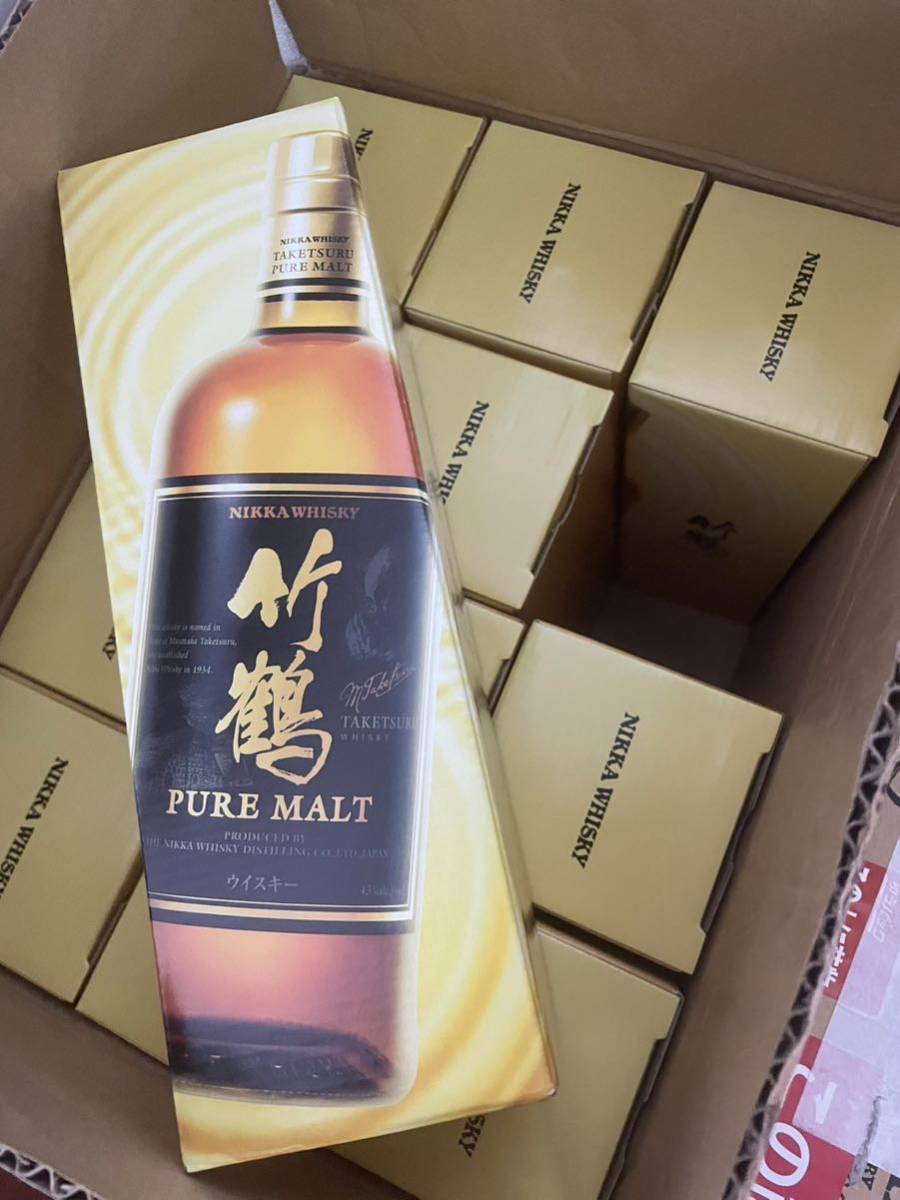 NIKKA 竹鶴 ピュアモルト ピュアモルト 700ml×12本セット 箱入り 旧