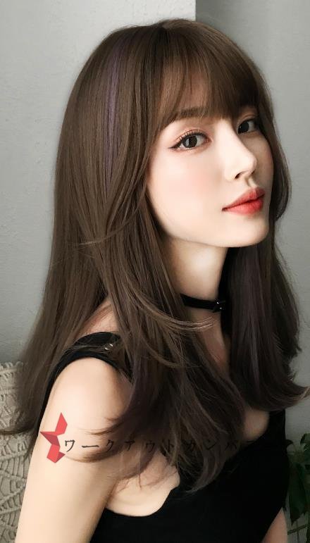  new arrival * person wool 100% full wig wig long strut Sara Sara nature 