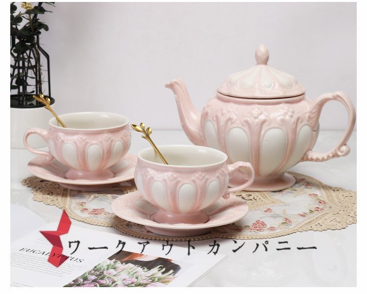  весна новый товар teapot чайная чашка блюдце ro здесь способ европейская посуда чайная посуда 2 покупатель комплект ложка имеется интерьер подарок розовый 