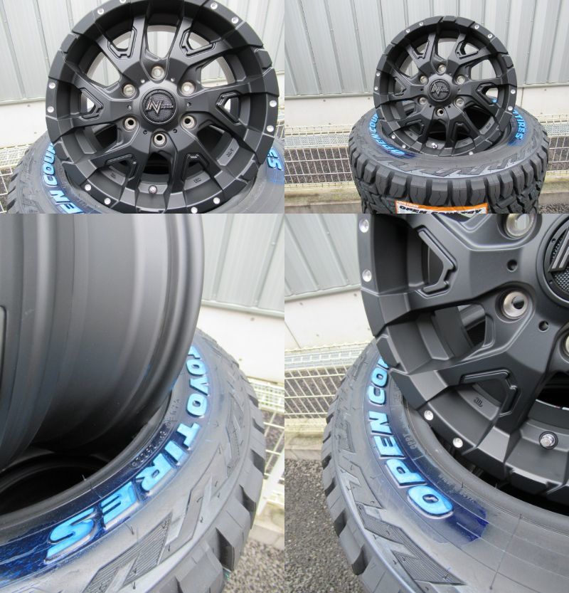 NITRO POWER DERINGER セミグロスブラック 16x6.5J +38 6-139.7 TOYO OPEN COUNTRY R/T 215/65R16 200系ハイエース レジアスエース_画像2