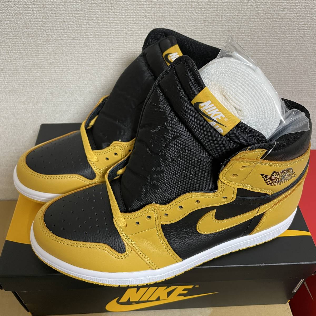 NIKE ナイキ Air Jordan 1 High Retro OG エアジョーダン１ハイ レトロ "Pollen" パラン 555088-701 25.5cm 新品未着用_画像6