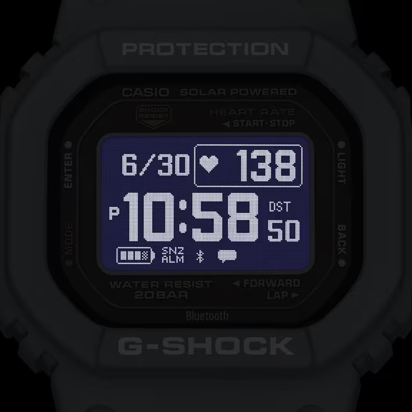 カシオ G-SHOCK DW-H5600-2JR G-SQUAD ライトブルー 水色 デジタル