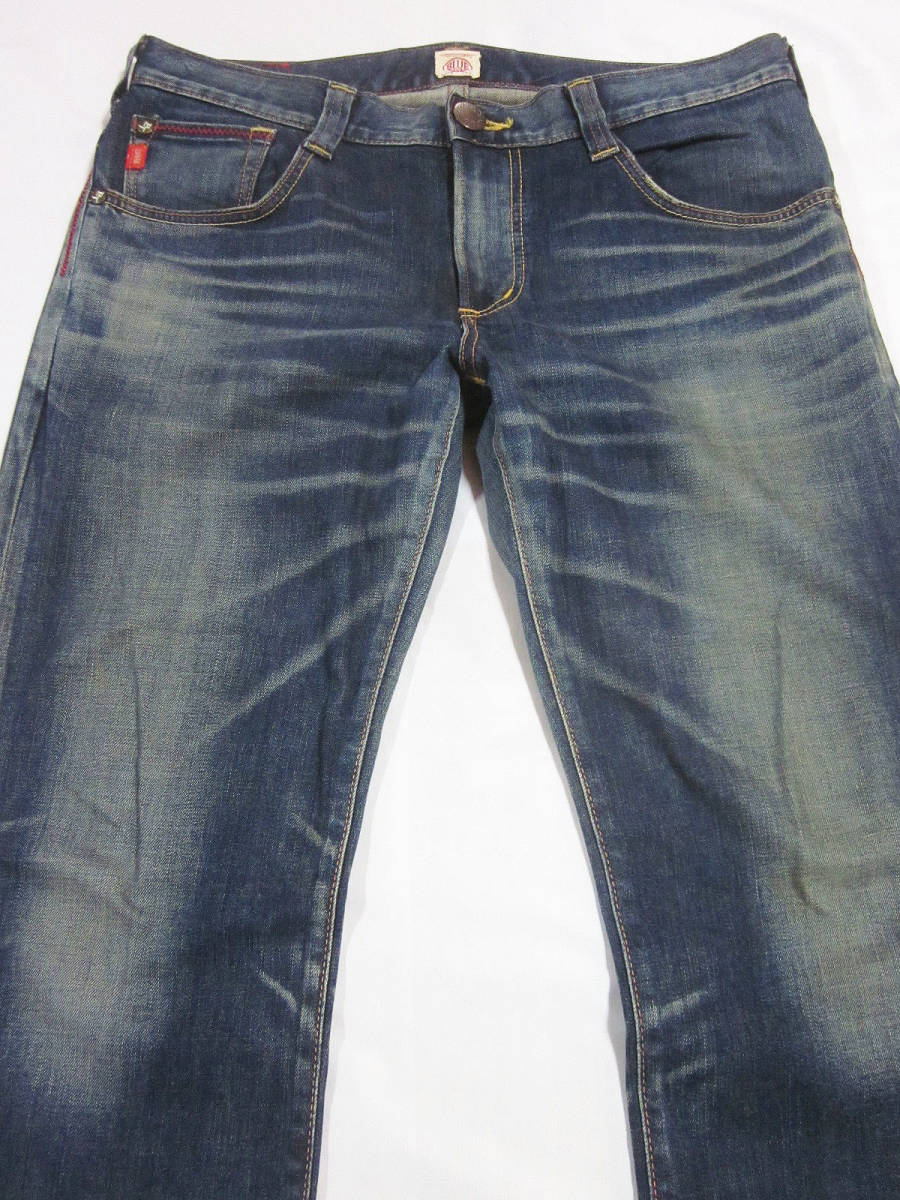  free shipping!! large size EDWIN Edwin BTD002 BLUE TRIP stretch Denim jeans indigo 36 W approximately 96CM made in Japan 