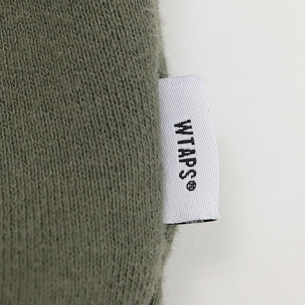 ◆WTAPS ダブルタップス WTVUA 裏起毛 クルーネック スウェット オリーブグリーン 1_画像5