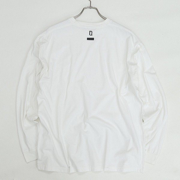 ◆SEQUEL シークエル スモールロゴプリント コットン 長袖 Tシャツ ロンT 白 ホワイト XL_画像2