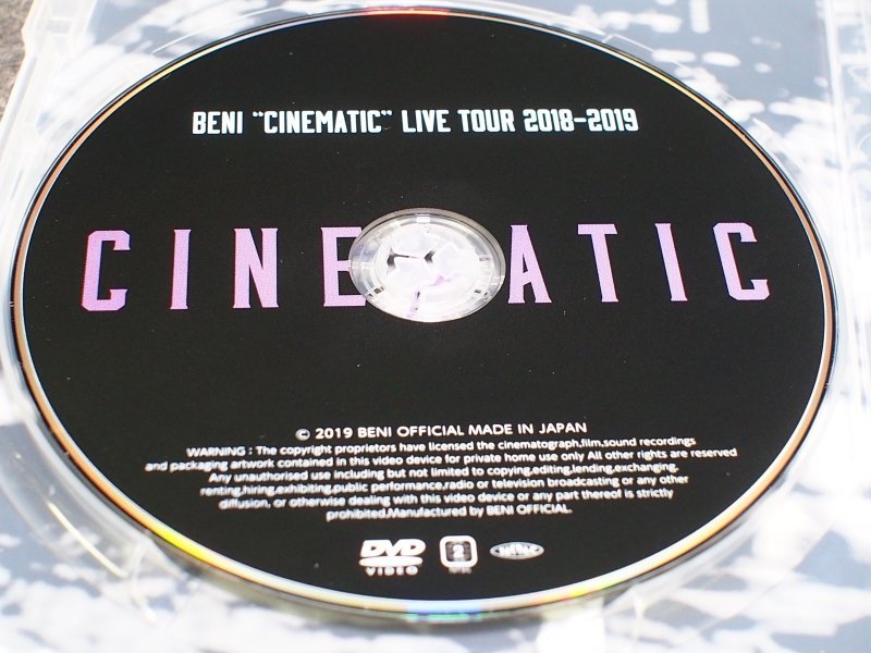 Q911[ текущее состояние товар ]DVD BENI CINEMATIC LIVE TOUR 2018-2019