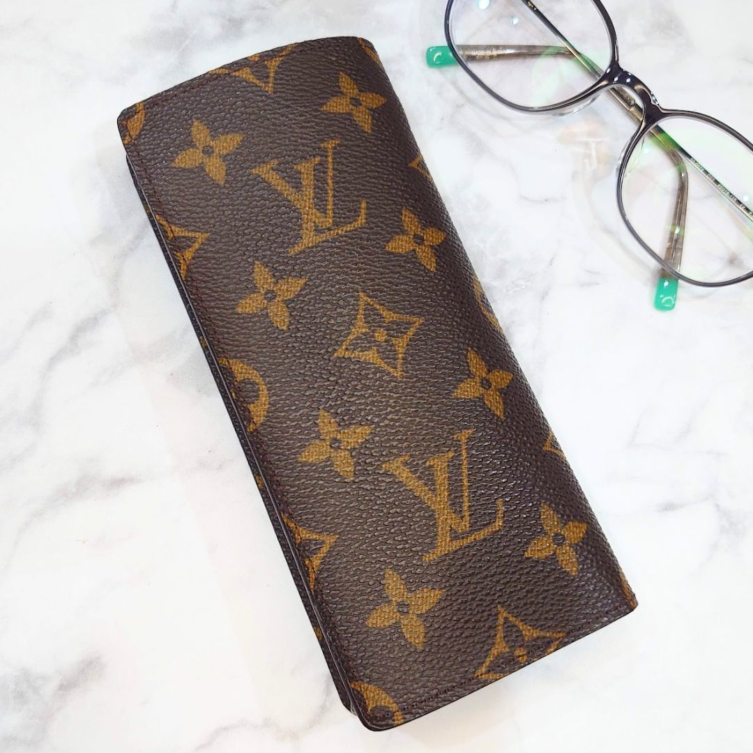 【極美品】LOUIS VUITTON ルイ ヴィトン LV メガネケース 眼鏡入れ エテュイ リュネット サーンプル M62962 モノグラム 【送料無料】_画像1