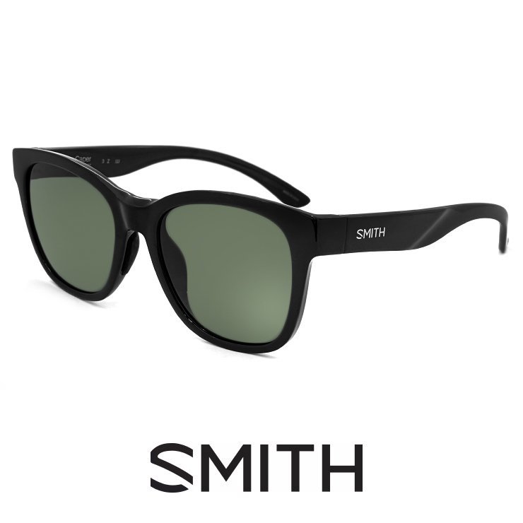 新品 SMITH スミス サングラス caper 086 Black Polarized Gray Green 釣り 軽量 キャンプ アウトドア ケイパー バタフライ ウェリントン