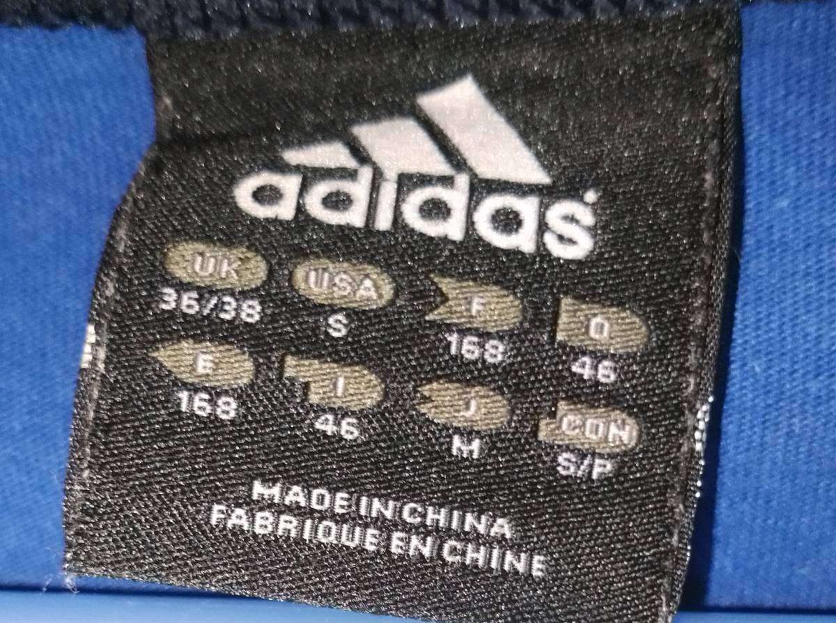 古着 ADIDAS　アディダス　半袖　洋服　ブルー　サッカーチームモチーフ　Tシャツ　おしゃれ　カッコイイ　服　　n349_画像3