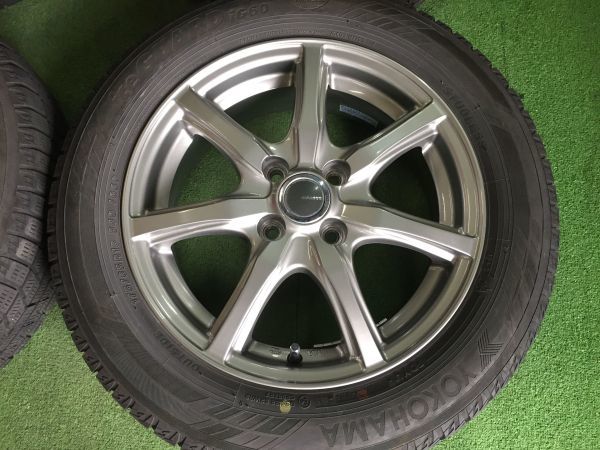 送料無料 スタッドレスセット ヨコハマ アイスガード6 175/65R15 2018年製造 アクア ヴィッツ スイフト マーチ など_画像3