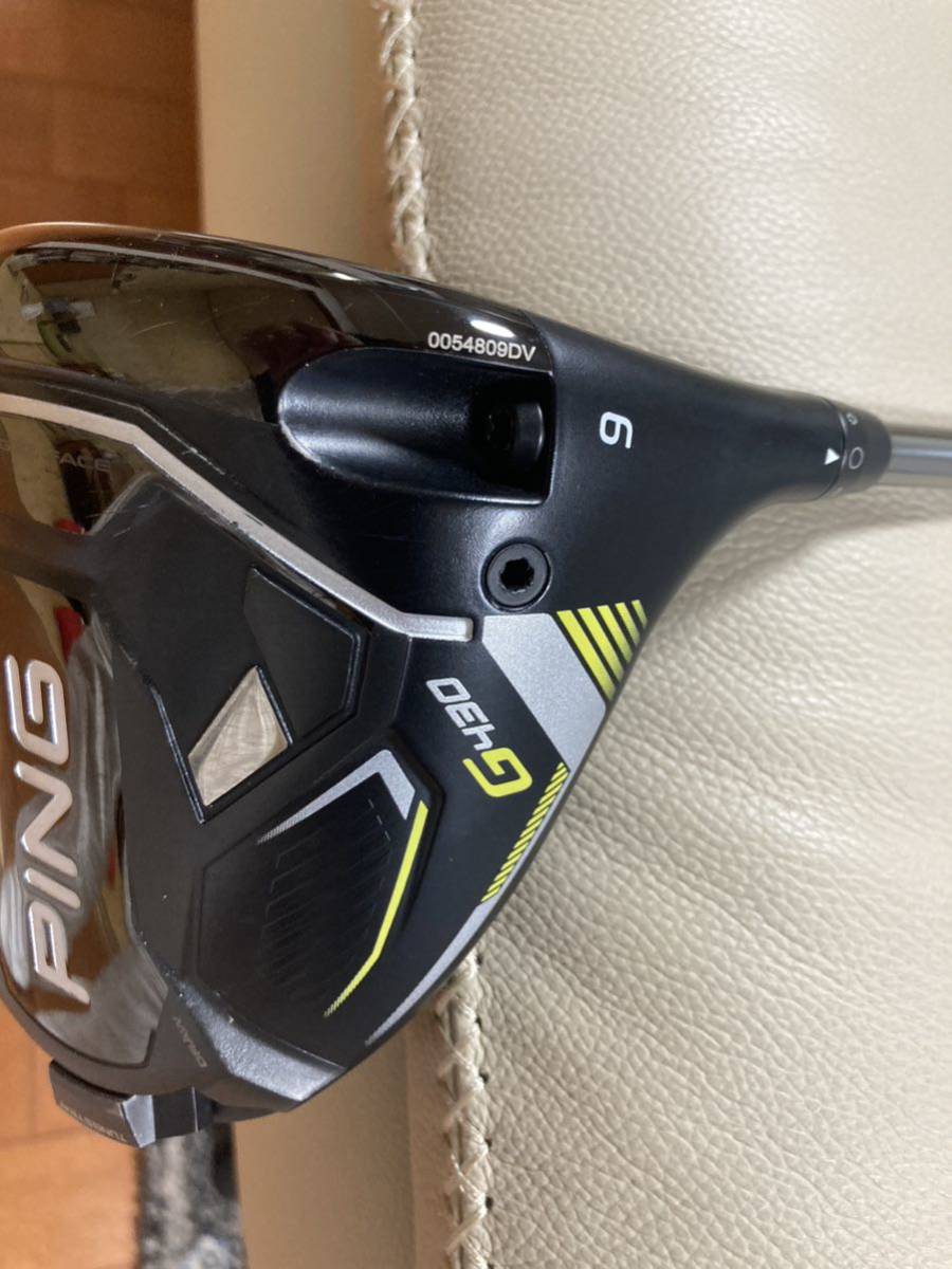 ☆PING G430 MAX 9度 ドライバー PING TOUR 2.0 CHROME 65 ガラス