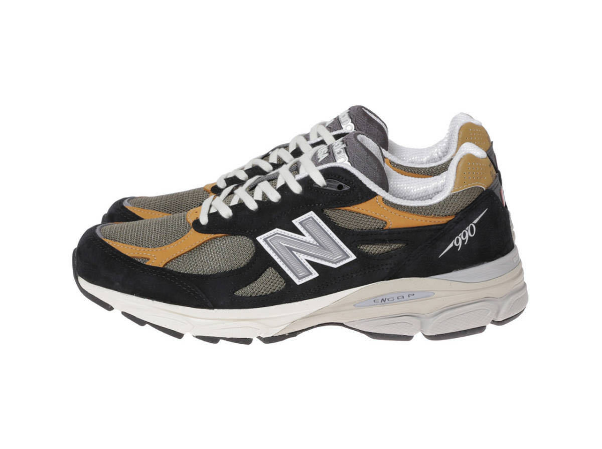 【送料無料】【新品】NEW BALANCE ニューバランス M990BB3 USA製 アメリカ製 TEDDY SANTIS テディサンティス 990V3 BLACK/TAN_画像4