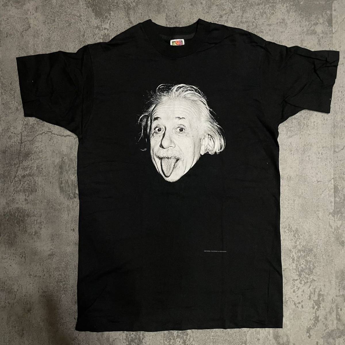 希少　USA製　未使用　90s 1996年製　ビンテージ　アインシュタイン tシャツ M 相対性理論　偉人　音楽家　アメリカ生