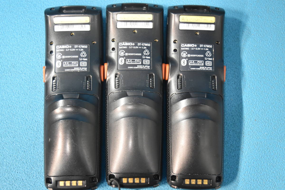 CASIO/ Casio Laser сканер в одном корпусе портативный терминал 3 шт. комплект [DT-X7M50] *K-195(0526)*