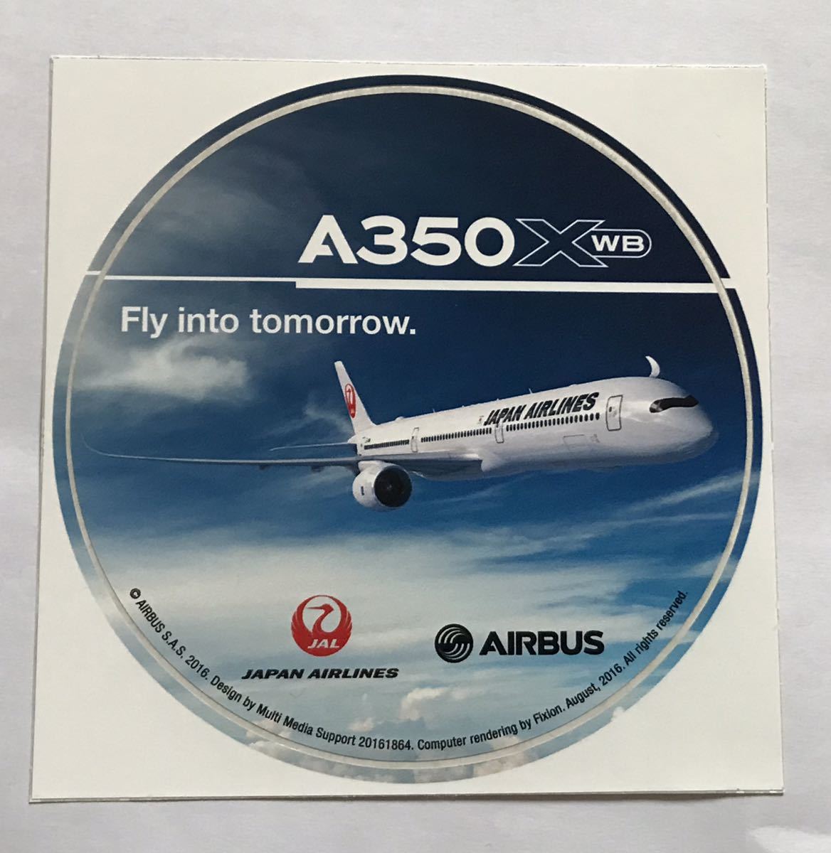 JAL A350就航記念品_ステッカー