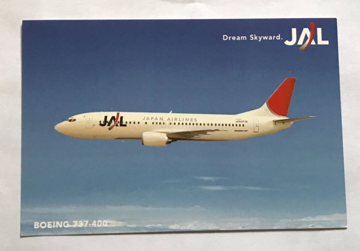 JAL B737-400 Flower JET ポストカード_画像3
