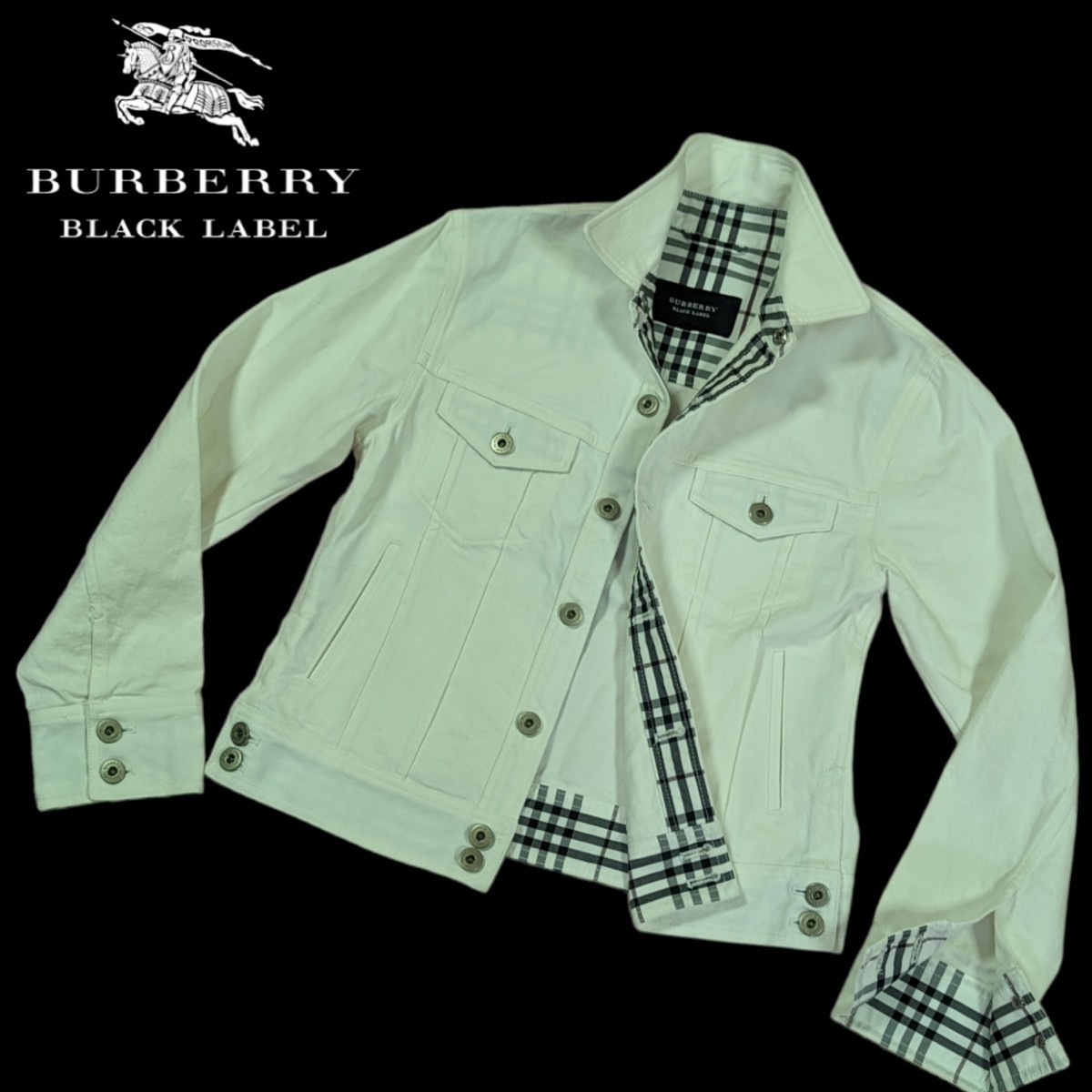 Burberry BLACK LABEL デニムジャケット Gジャン アウター-