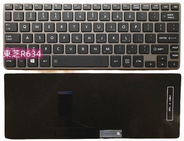  keyboard English backlight none Toshiba Dynabook R634 R63W4M R63P R634M R634K R634L