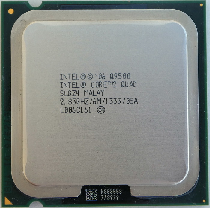 Intel Core 2 Quad Q9500 SLGZ4 4C 2.83GHz 3MB 95W LGA775_画像1