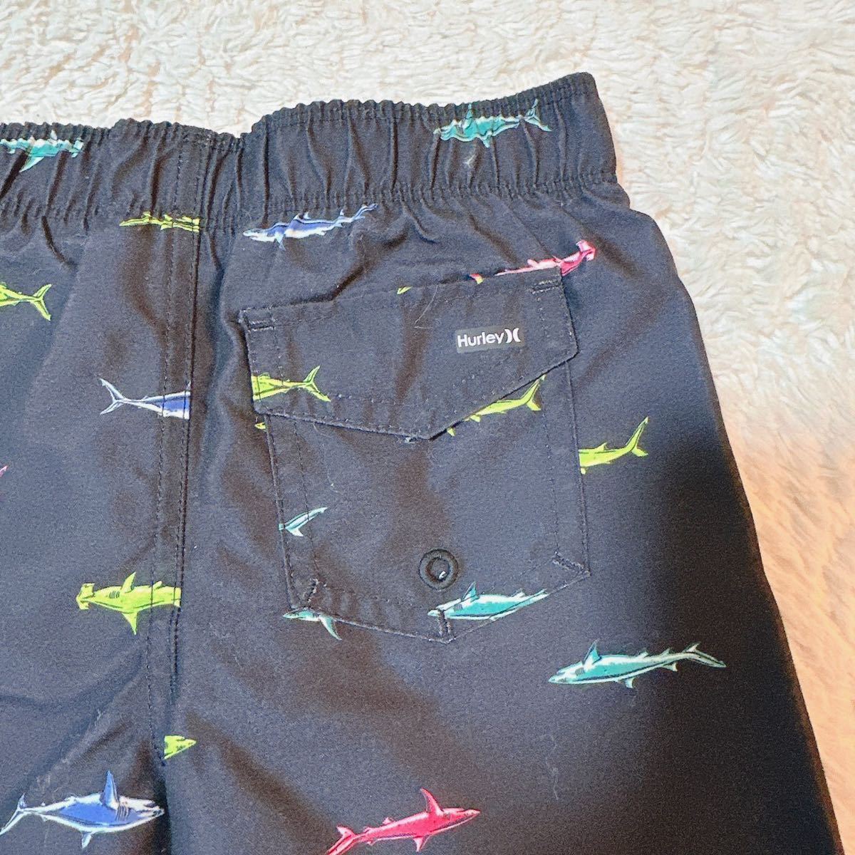 [ new goods ] Hurley Kids surf pants swimsuit black same pattern 