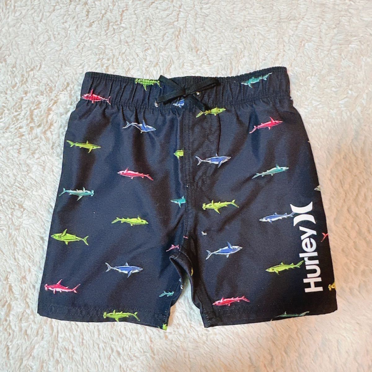 [ new goods ] Hurley Kids surf pants swimsuit black same pattern 