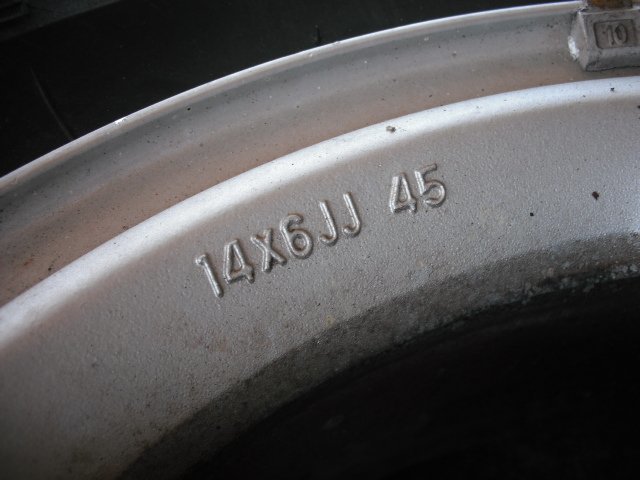 『B153』SW20,3S-GE,MR2,MRⅡ,G,純正 アルミホイール 3本,14×6JJ 45,7JJ 5H 114,3 ota,個人宅と営業所止め発送不可です。_画像5